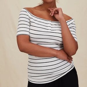 Torrid Off the Shoulder Top